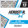 the of 1, Filter, USA 4, in 20x20x4 20 20 13, x Aerostar MERV Box Air x Made Pleated