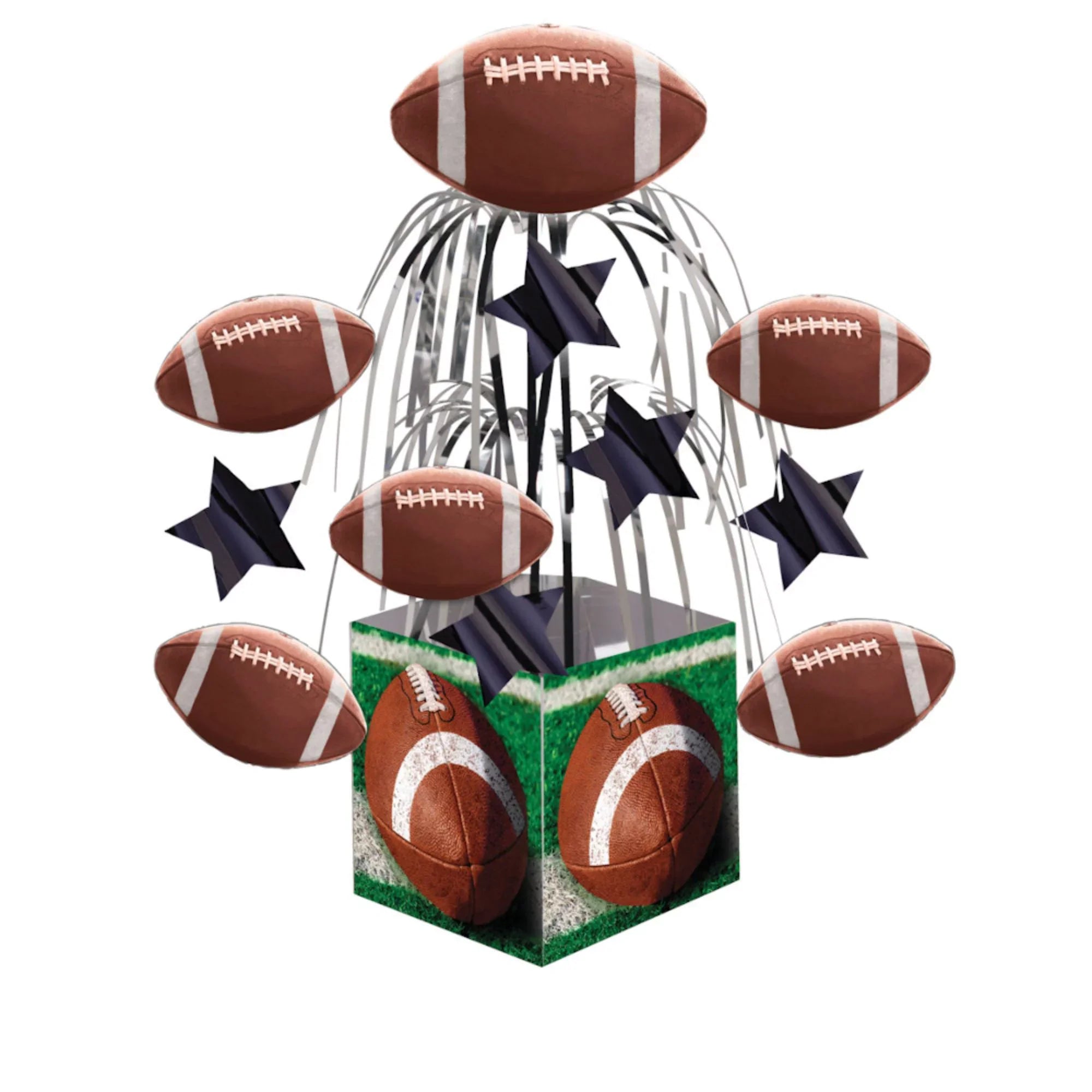 of Tailgate Pack Football Central Brown Green and Rush Party Tabletop Party Centerpiece Decors 6