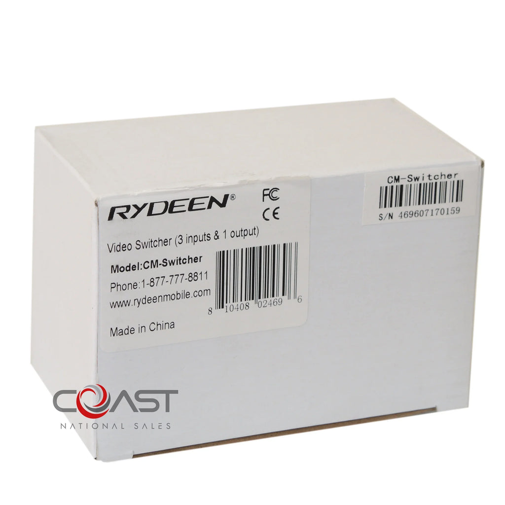 Inputs/1 Rydeen In-Dash Switcher Multimedia CM-Switcher 3 Unit Video Output For