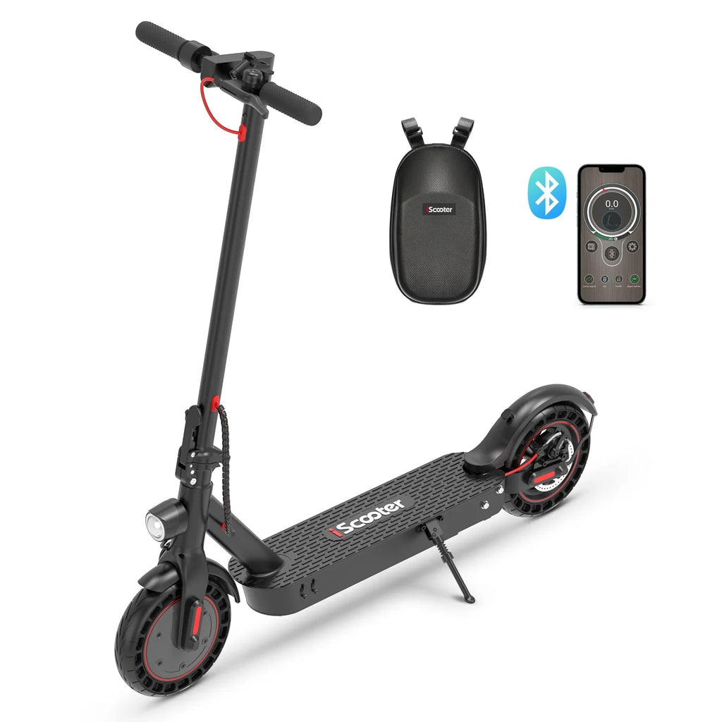 Battery Adults,10 Speed Double Max Foldable System Long-Range with iScooter Braking In Commuting km, 30 Electric 18-25 Tires, Miles Portable and 500 Motor W for Solid Max Scooter,