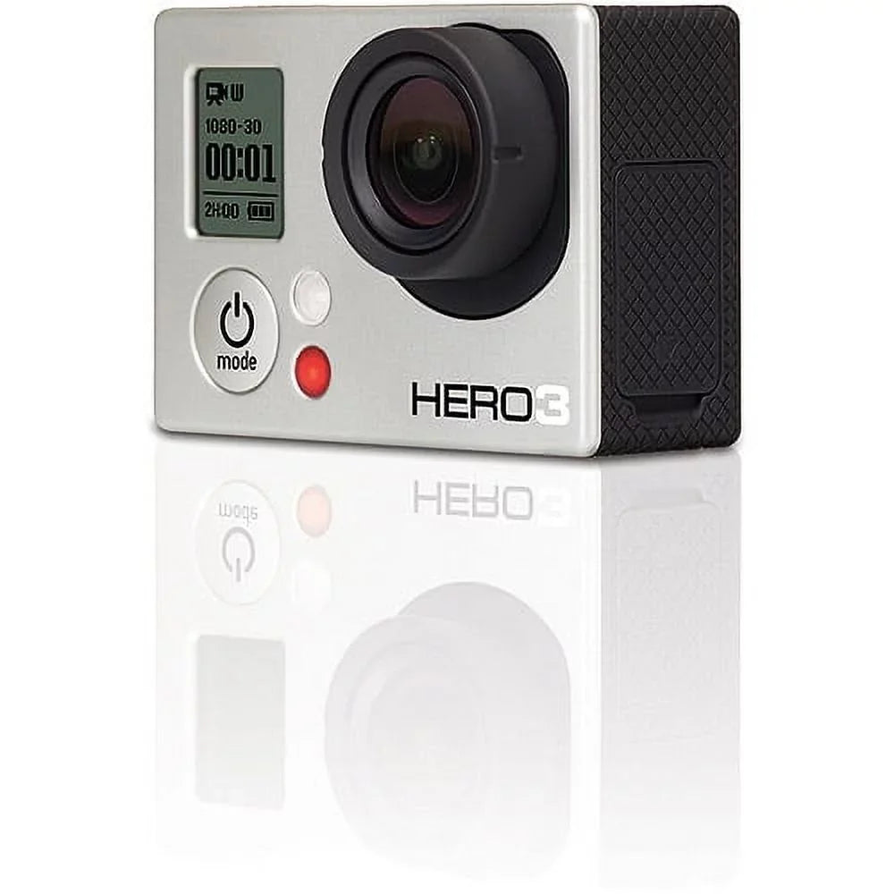 '- Silver GoPro CHDHE-301 Camcorder Refurbished HERO3