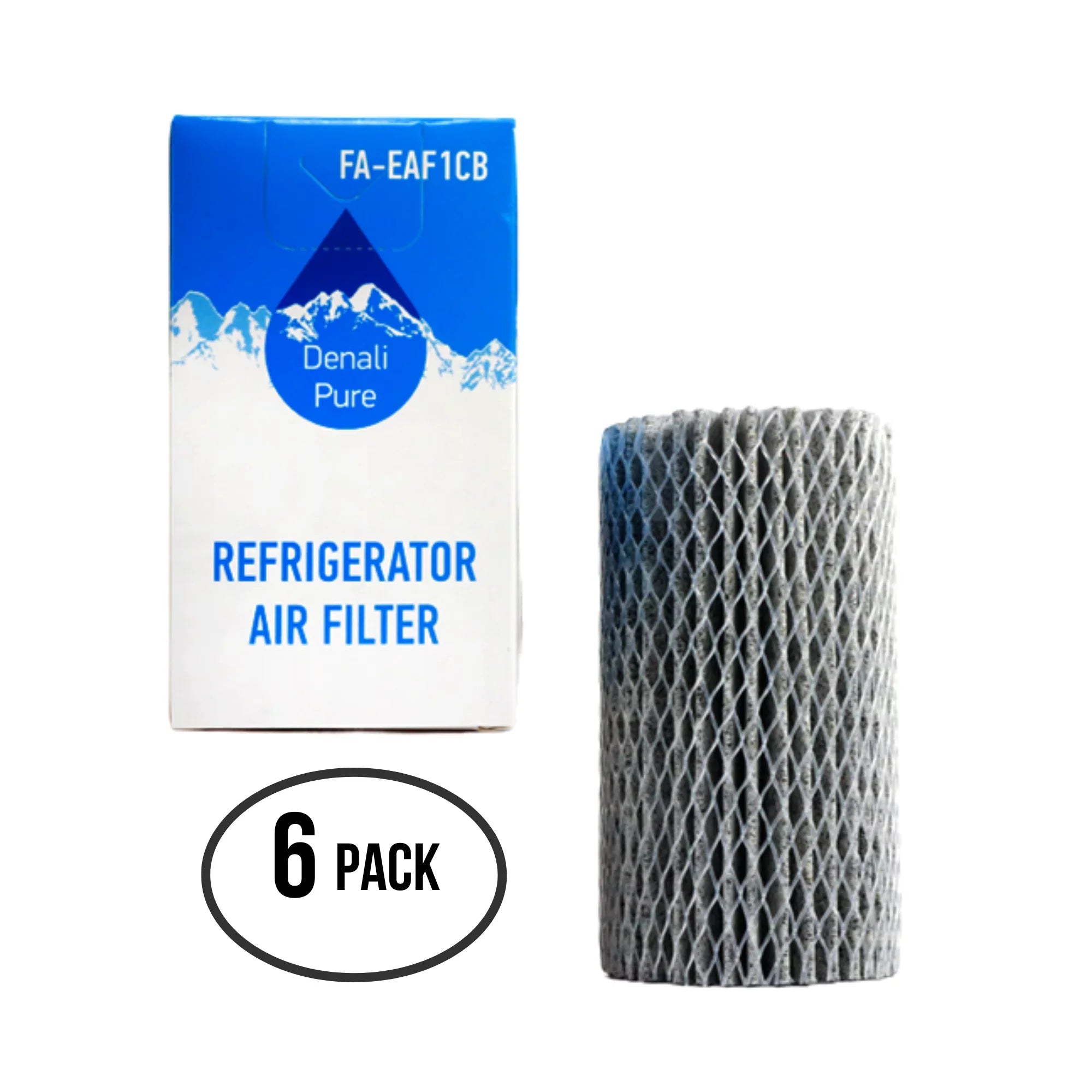 Filter Electrolux 46-9917 Electrolux Air Air Replacement Refrigerator for with Fridge Compatible EAF1CB, EI26SS55GS1 Filter 6-Pack -