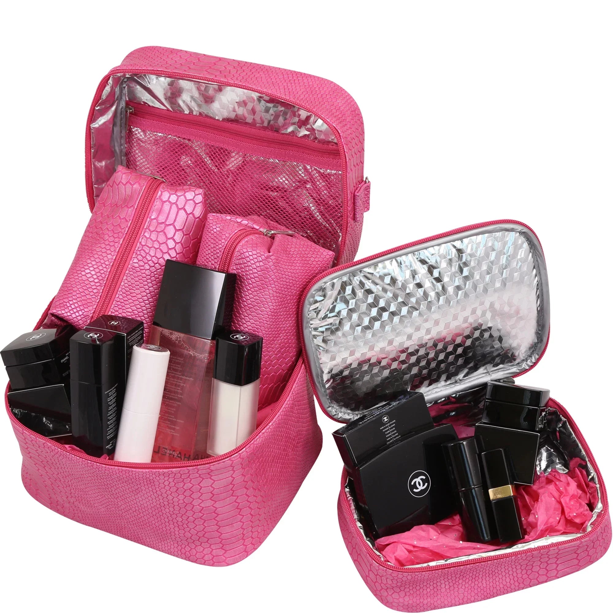 Insulated Gift Mojito-Four In Houndstooth Picnic Cosmetics Bag, 7220-HT One