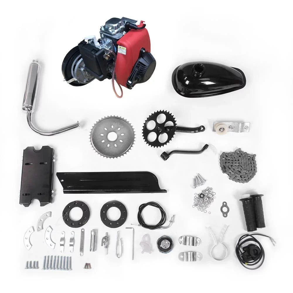 Gas Bike Petrol Bicycle Zimtown Four-speed Engine Kit Engine Cycle Motor Motorized 53cc Bicycle Kit for