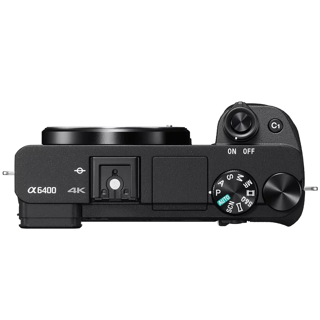 64GB Pro ILCE-6400 Paintshop APS-C 2018 E-Mount Lens, Bundle Mirrorless Card, Wide-Angle Camera and a6400 Interchangeable-Lens Camera f/4 Camera Zoom Memory 10-18mm Body Bag, with Battery Sony