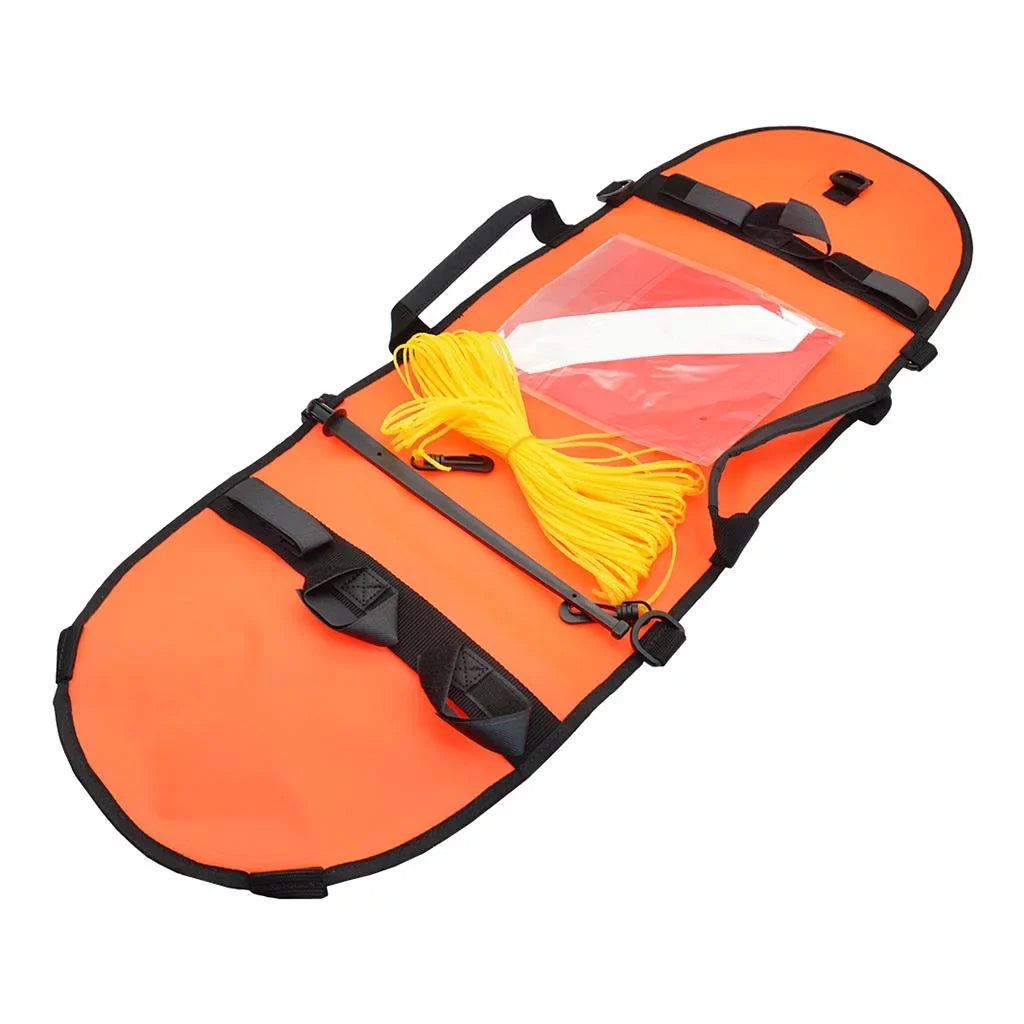 Oral Buoy 20m Float Diver Snorkeling, Diving , Flag, D-, Inflator High with Safety Scuba Freediving Visible Spearfishing,