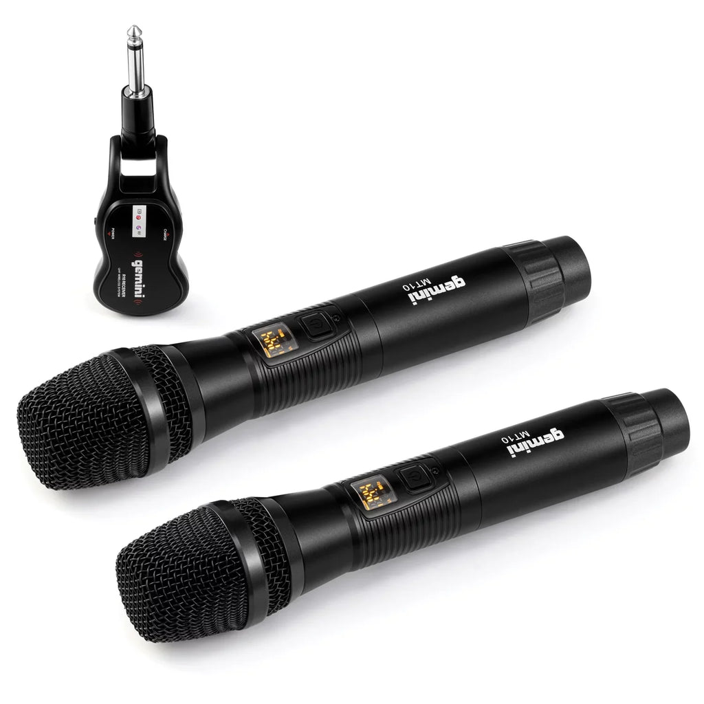 Gemini 2,200 System Speaker GSP-2200 Media & Player Wireless Watt Microphone , UHF with Powerful Dual Built-In Bluetooth Peak GMU-M200 843631171035 Ultra