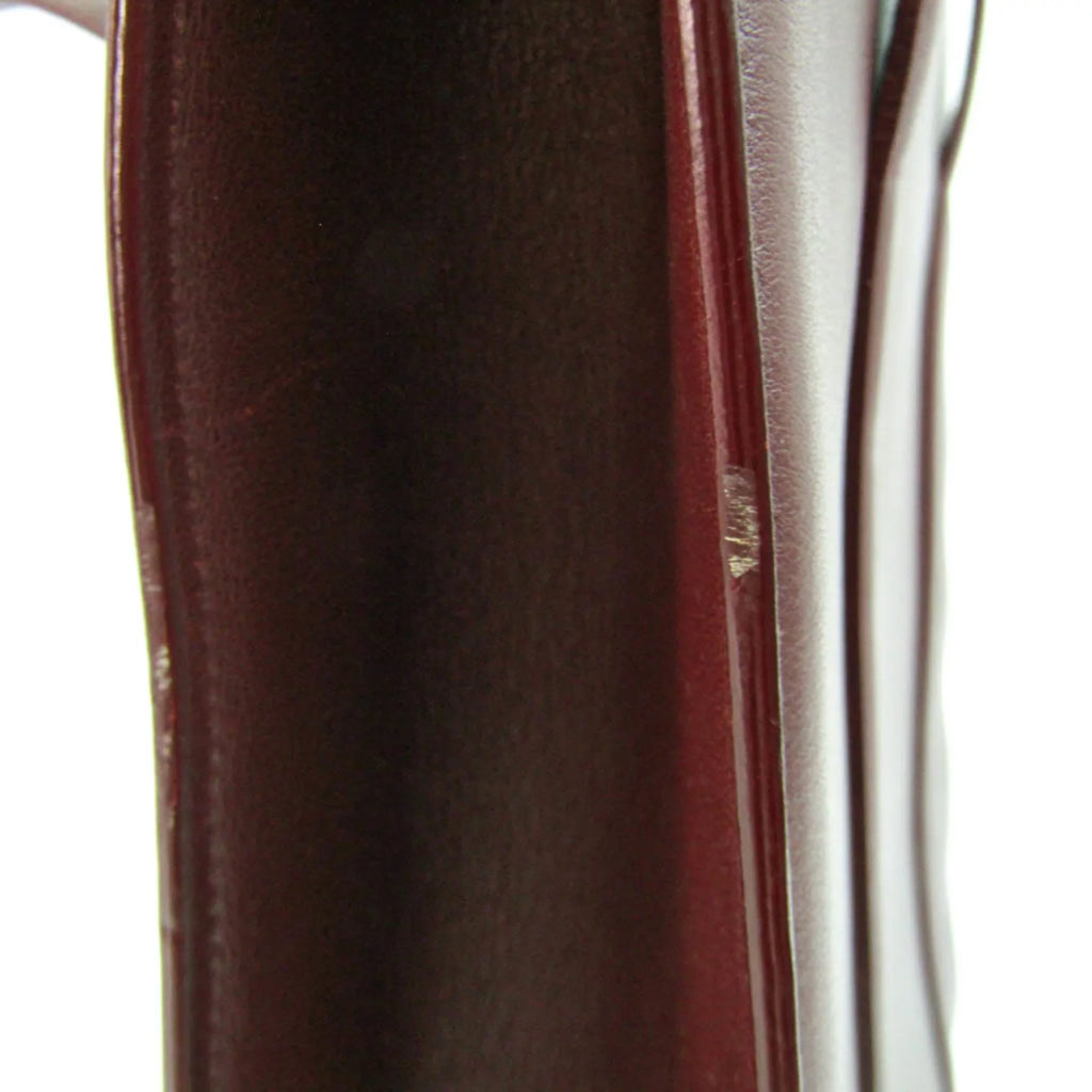 Bag Pre-Owned Tote Cabochon (Good) Cartier Women's Bordeaux Leather