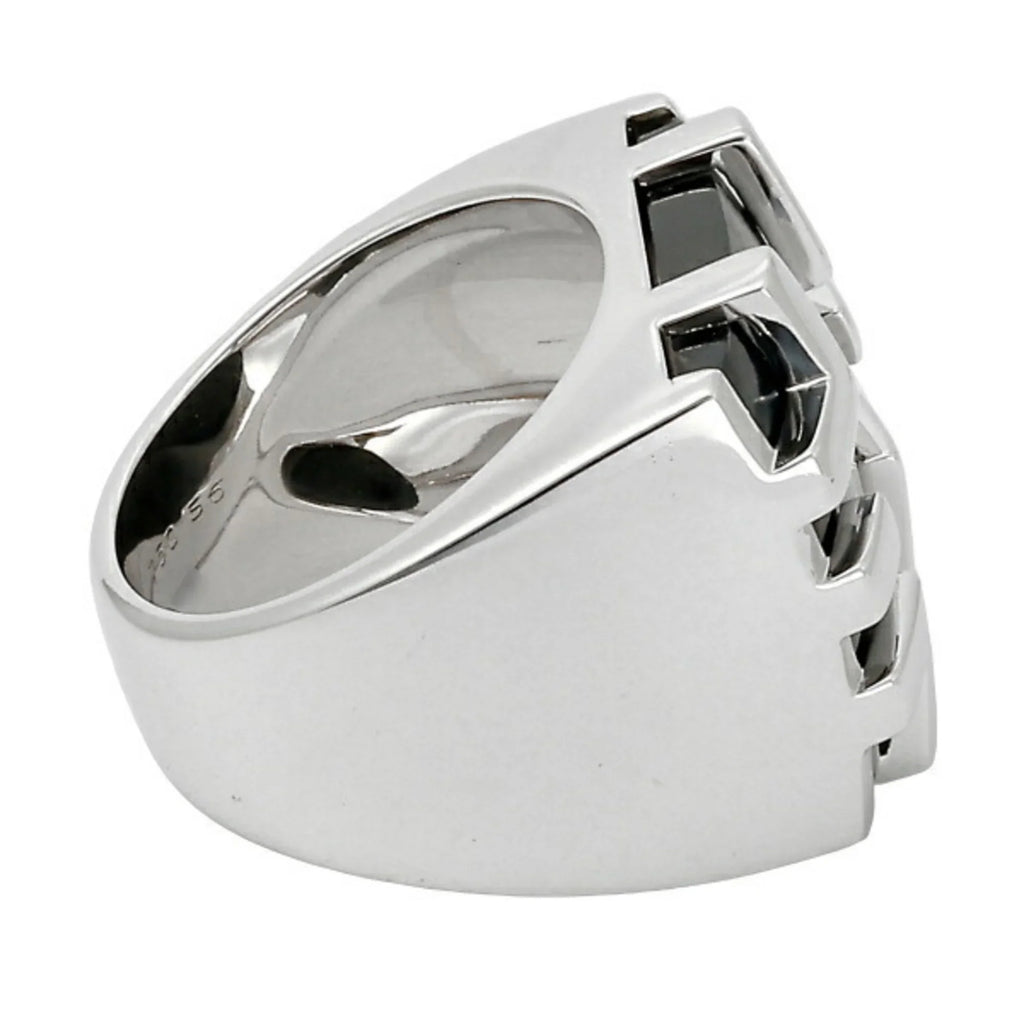 Dragon Cartier Eye (Good) Pre-Owned Ring the Tiger Gold K18WG White of Kiss