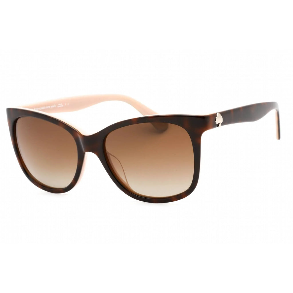 Kate LA Women's 00T4 Sunglasses Danalyn/S Spade Havana/Pink Frame