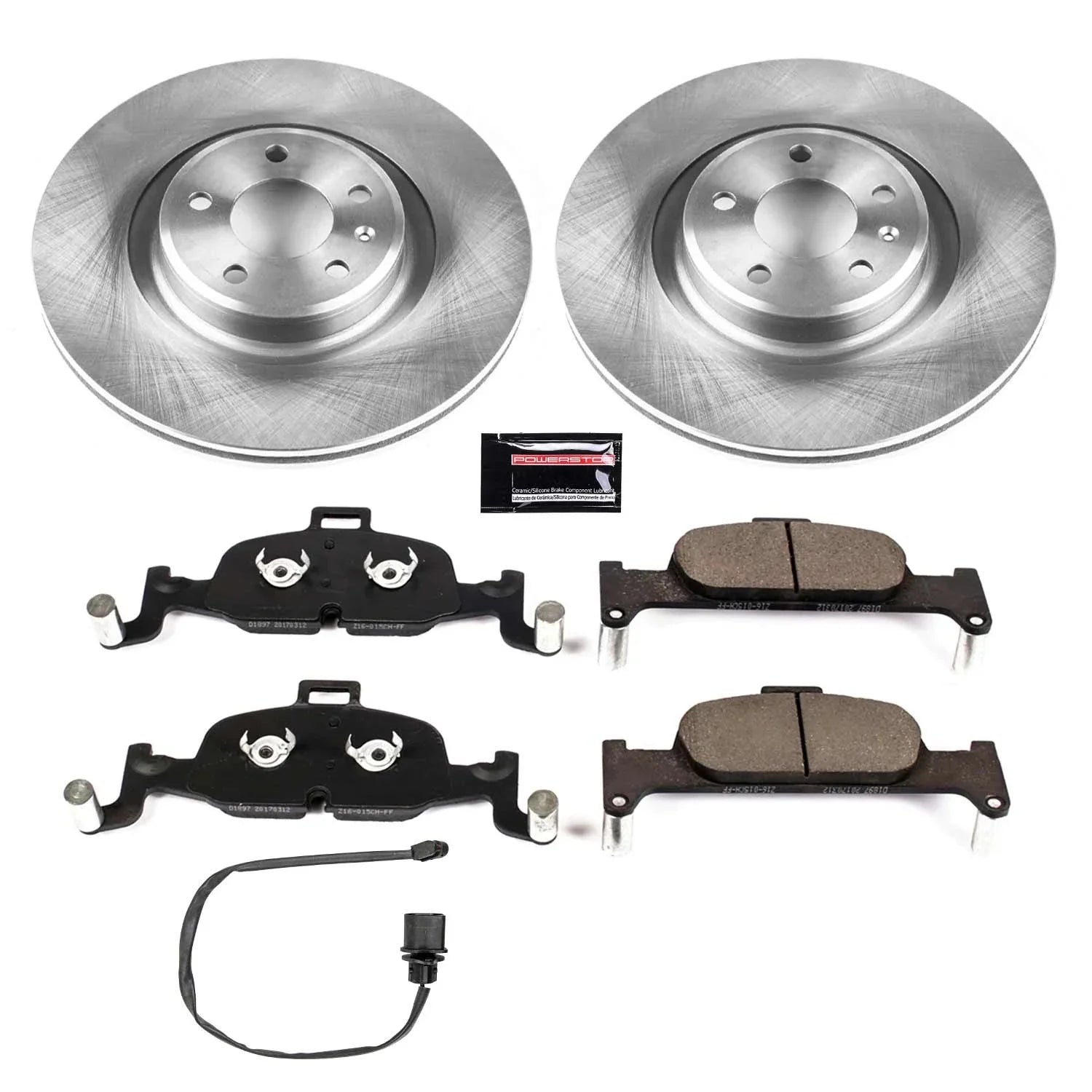 Stop Kit Power Rotor Brake Replacement Stock Front KOE7648 and Pad