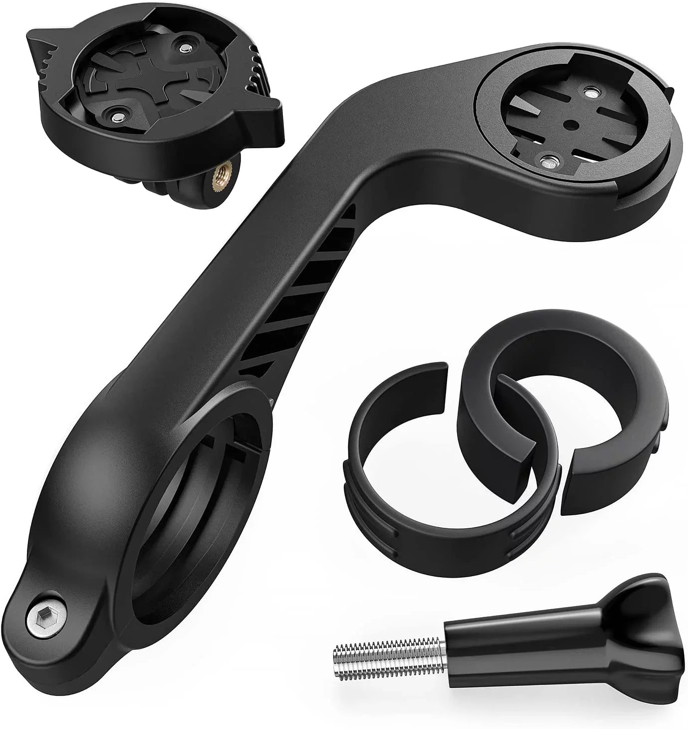and Garmin with Adapter Flush Friction GPS Edge Mount Bike Quarter-Turn Front to Out Compatible Mount Flange