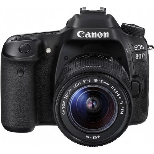 80D DSLR + Lens 18-55mm EOS 64GB Camera with Advanced Kit Expo Canon