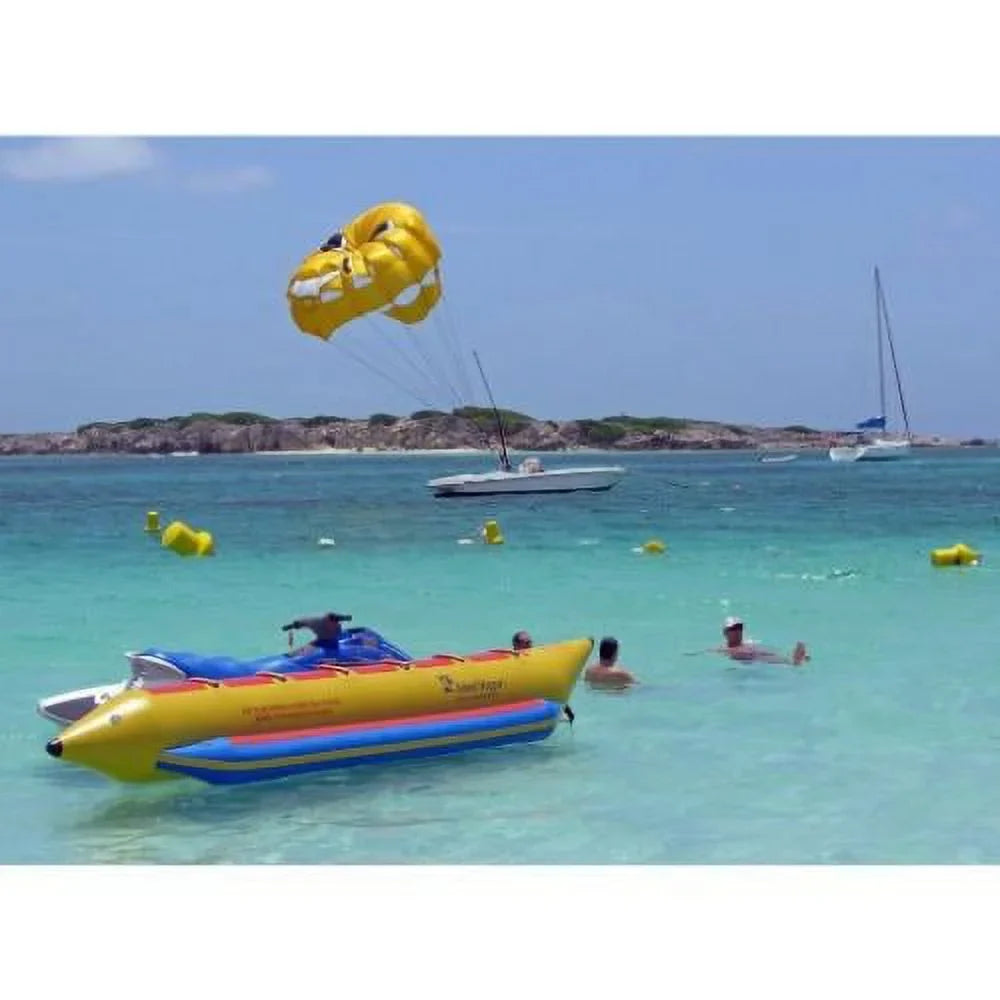 Heavy-Duty Boat In Inline Yellow Banana 6-Passenger
