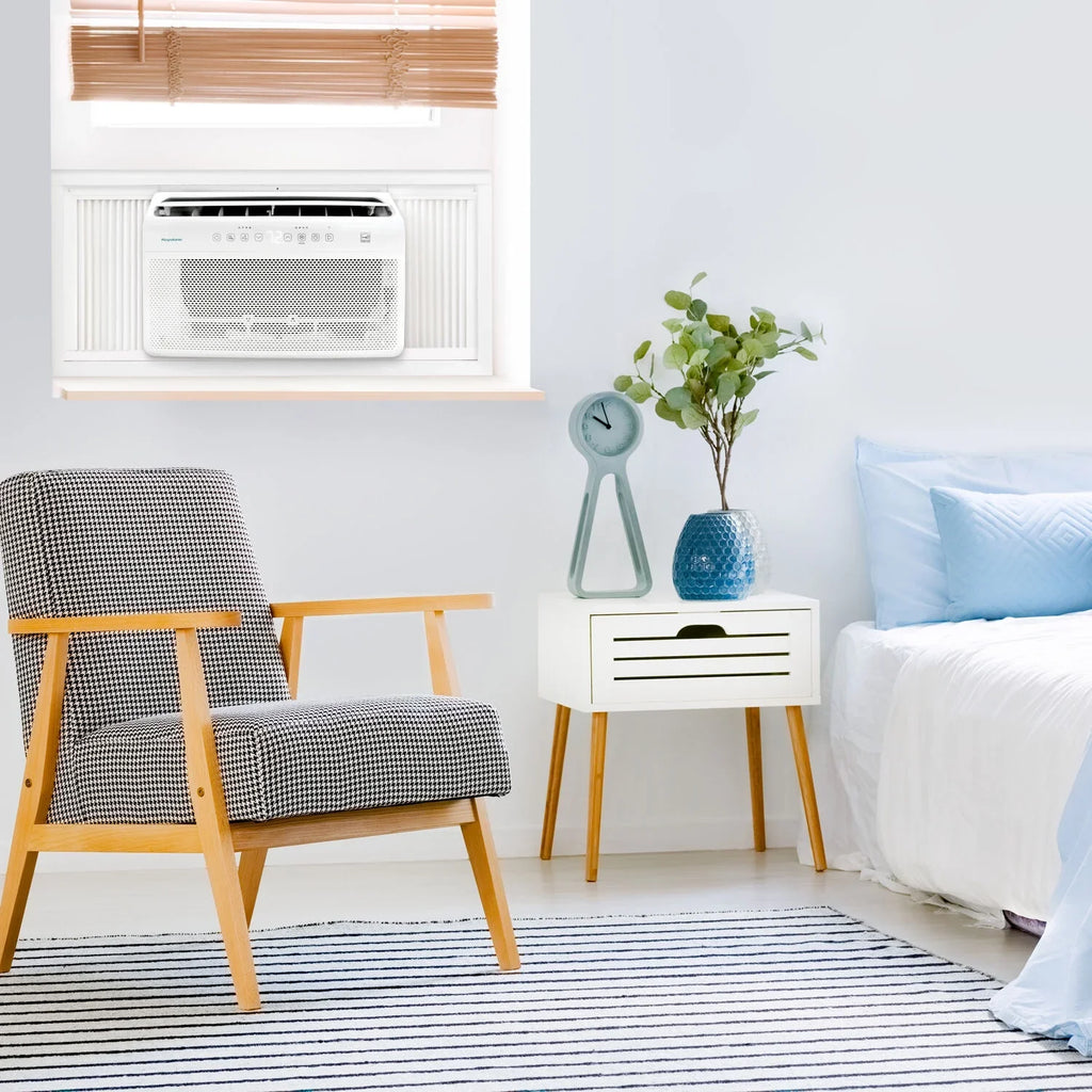 Control 8,000 Air Window BTU with Mounted Inverter Remote Keystone Conditioner