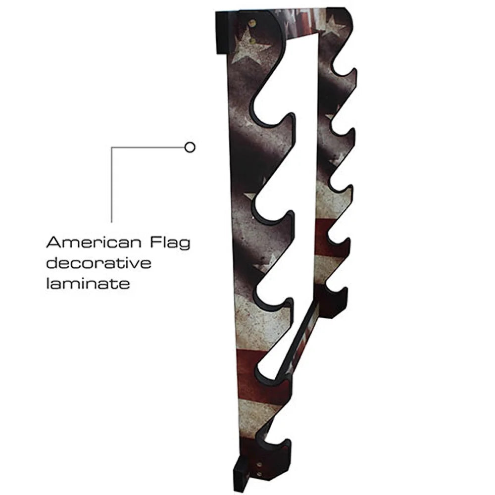 Americana Patriotic 38-4046 Display 5 Gun Creek Creations Rack Rush Storage Wall