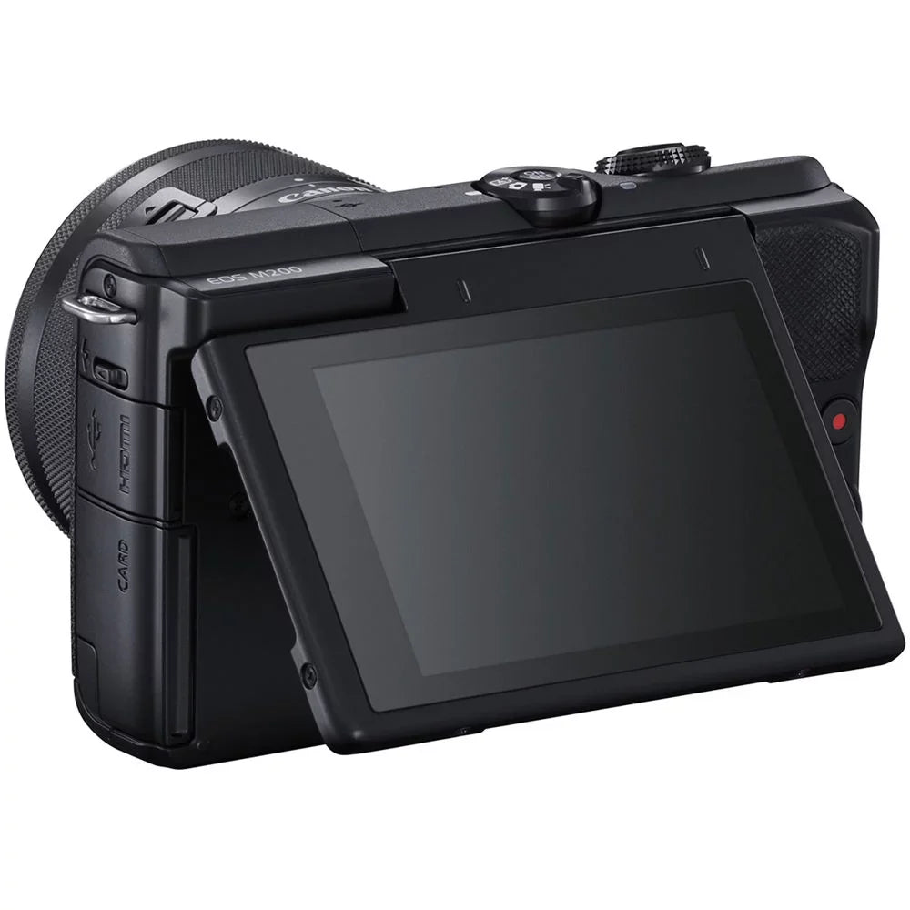 M200 (Black) EOS Accessory Bundle 20PC Digital 15-45mm Lens with Canon Camera -