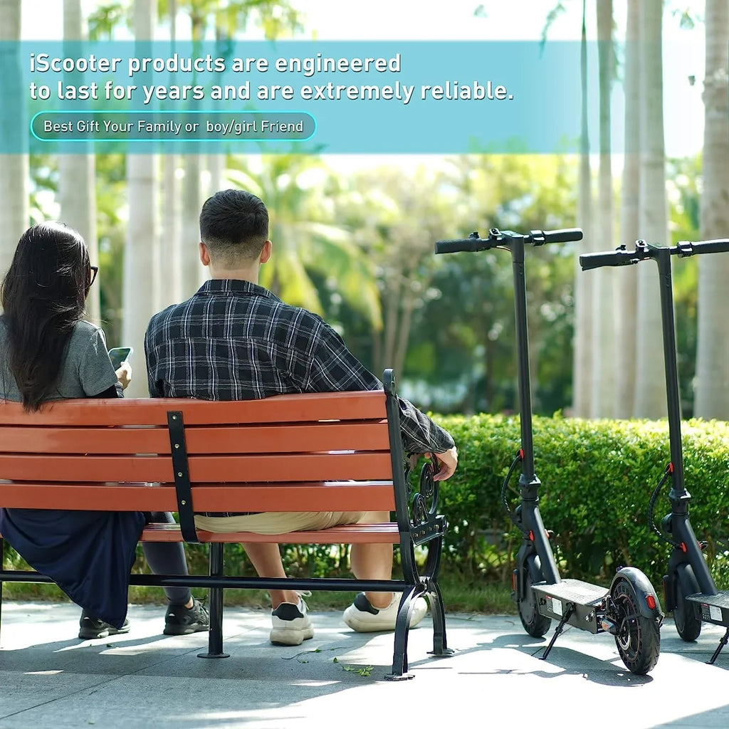 Battery Adults,10 Speed Double Max Foldable System Long-Range with iScooter Braking In Commuting km, 30 Electric 18-25 Tires, Miles Portable and 500 Motor W for Solid Max Scooter,