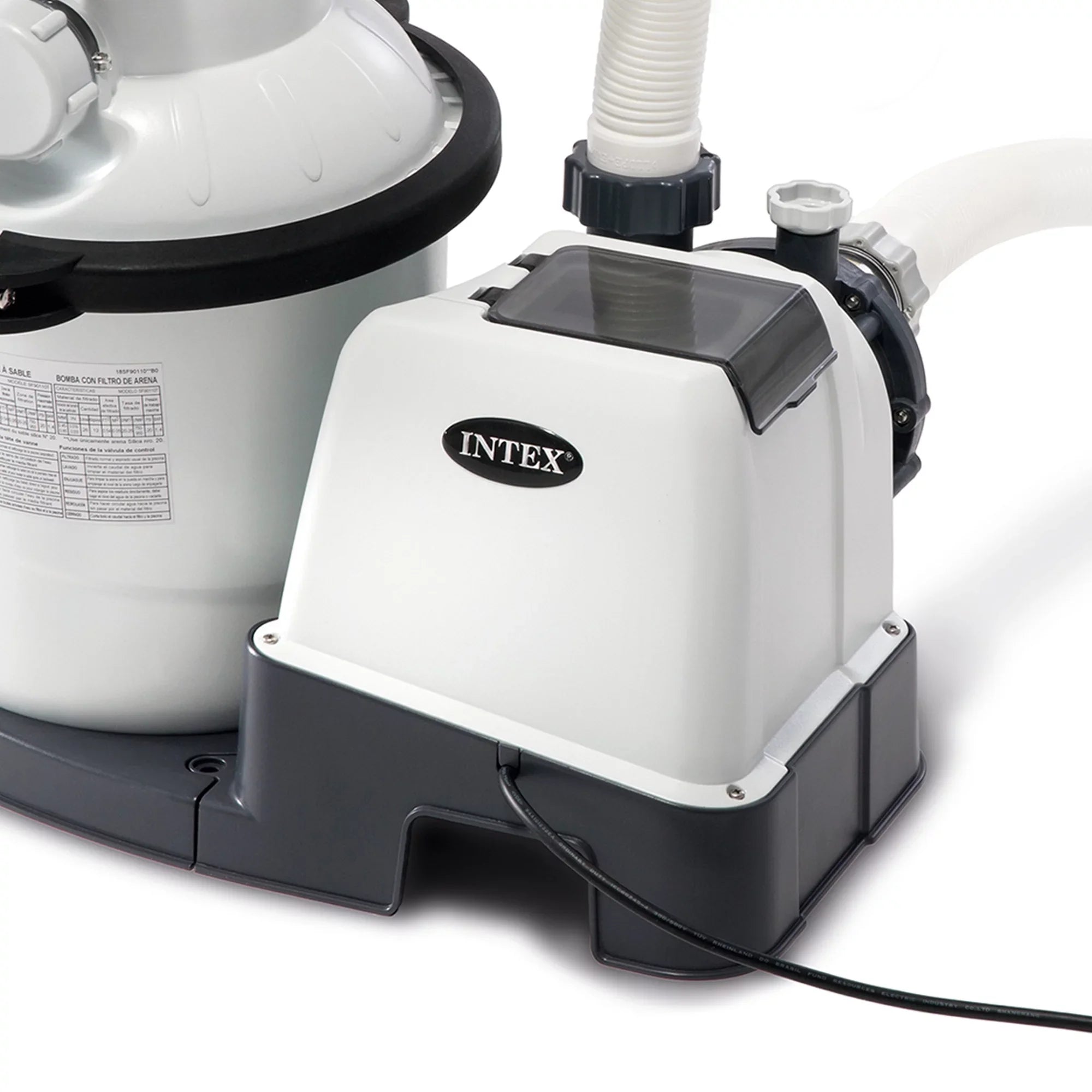 System inch Sand Krystal 1500 with Motor 110-120 Pool Intex10 Filter GFCI, GPH Gph Rate Pump, Clear Flow 1200 V