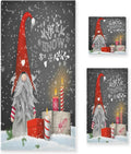 and Hotel Wellsay Absorbent Towel Highly Soft Towels Gym Towel, with Towel Bath 3, Spa Bathroom Christmas Set Hand of Washcloth for Gnome