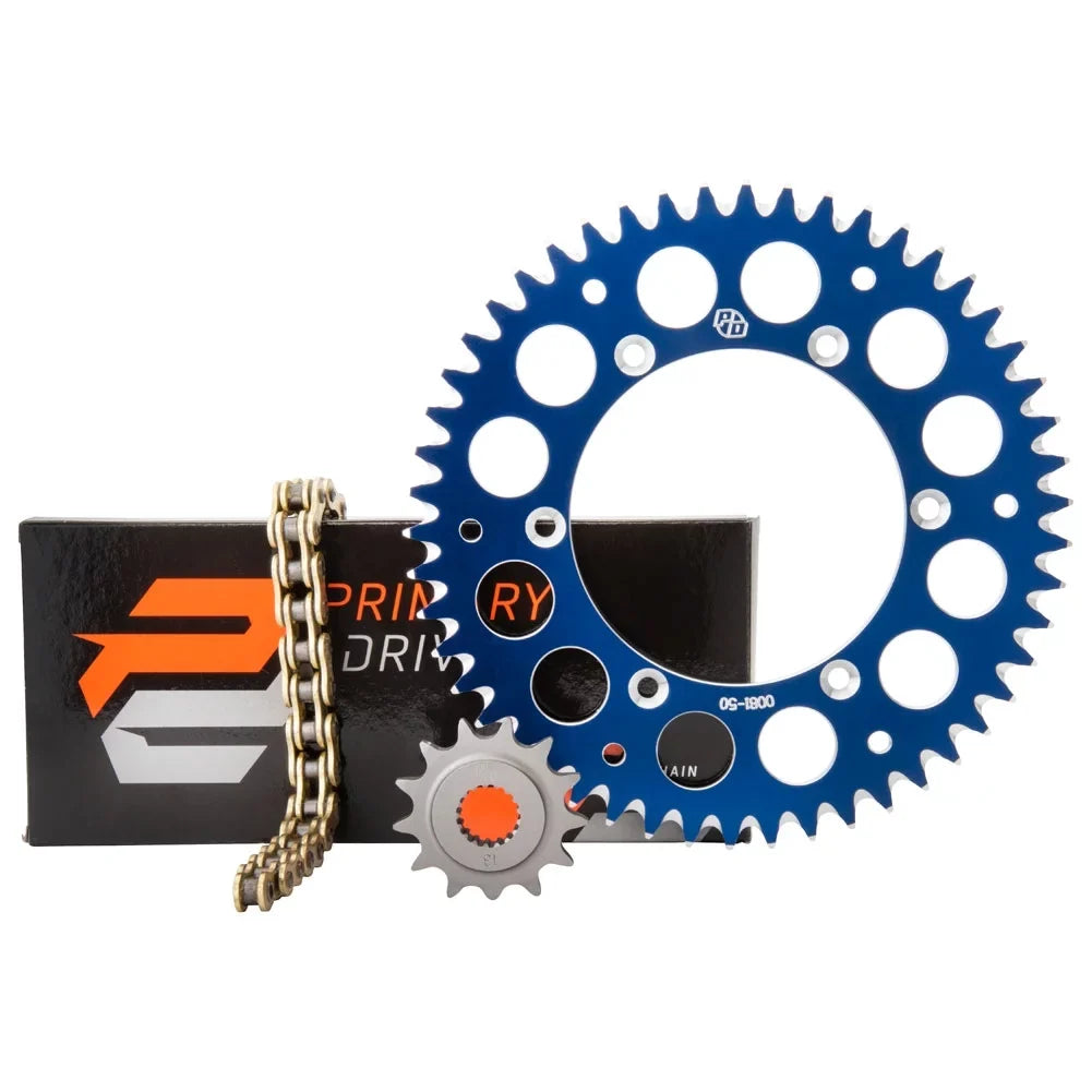 Kit Blue Alloy YZ125X Gold Sprocket Primary Rear Rear Yamaha Drive Chain X-Ring For Sprocket Blue 2020-2022 &