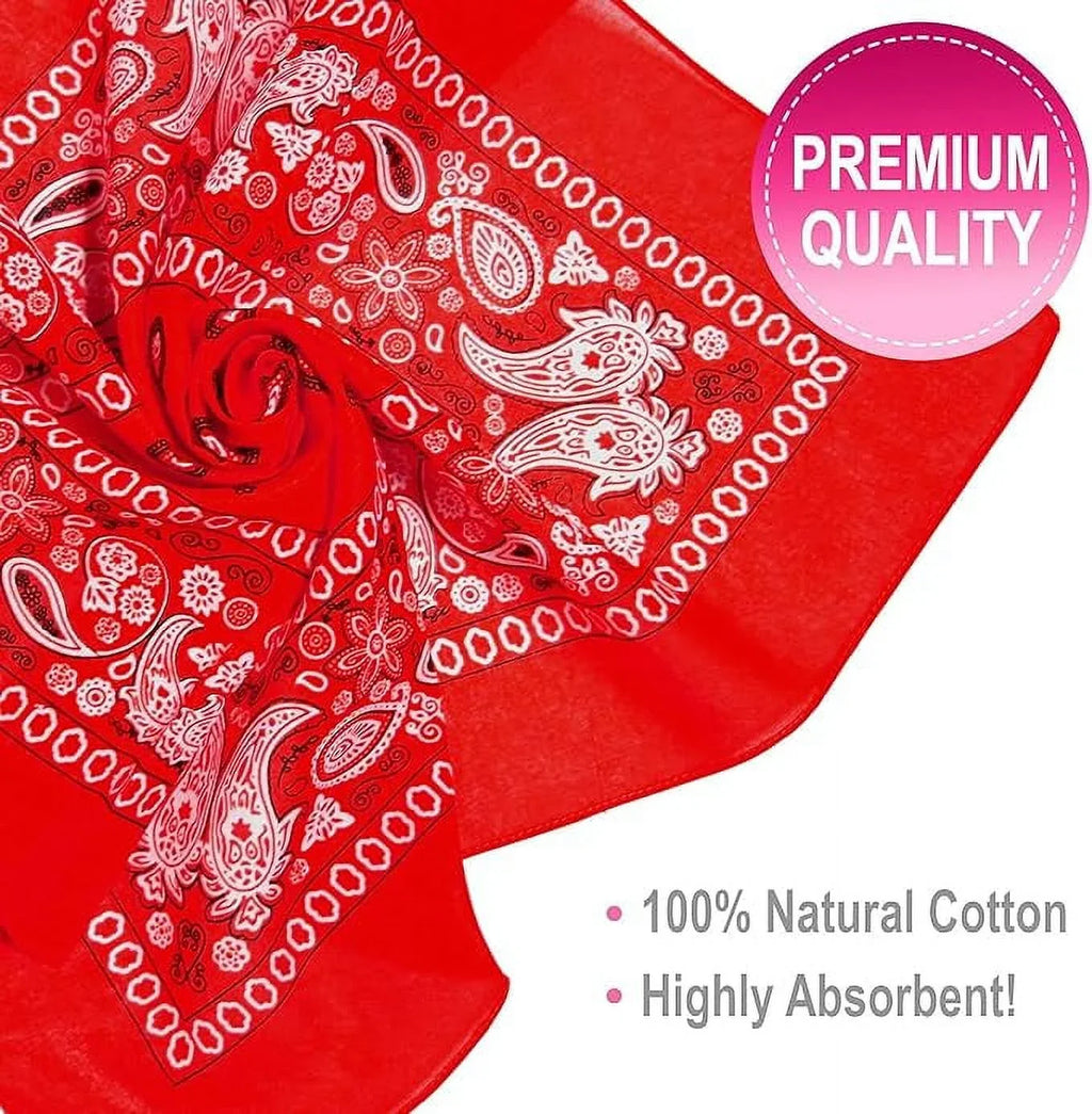 Men Bandana 100% and Women Cotton BASICO Bandanas for
