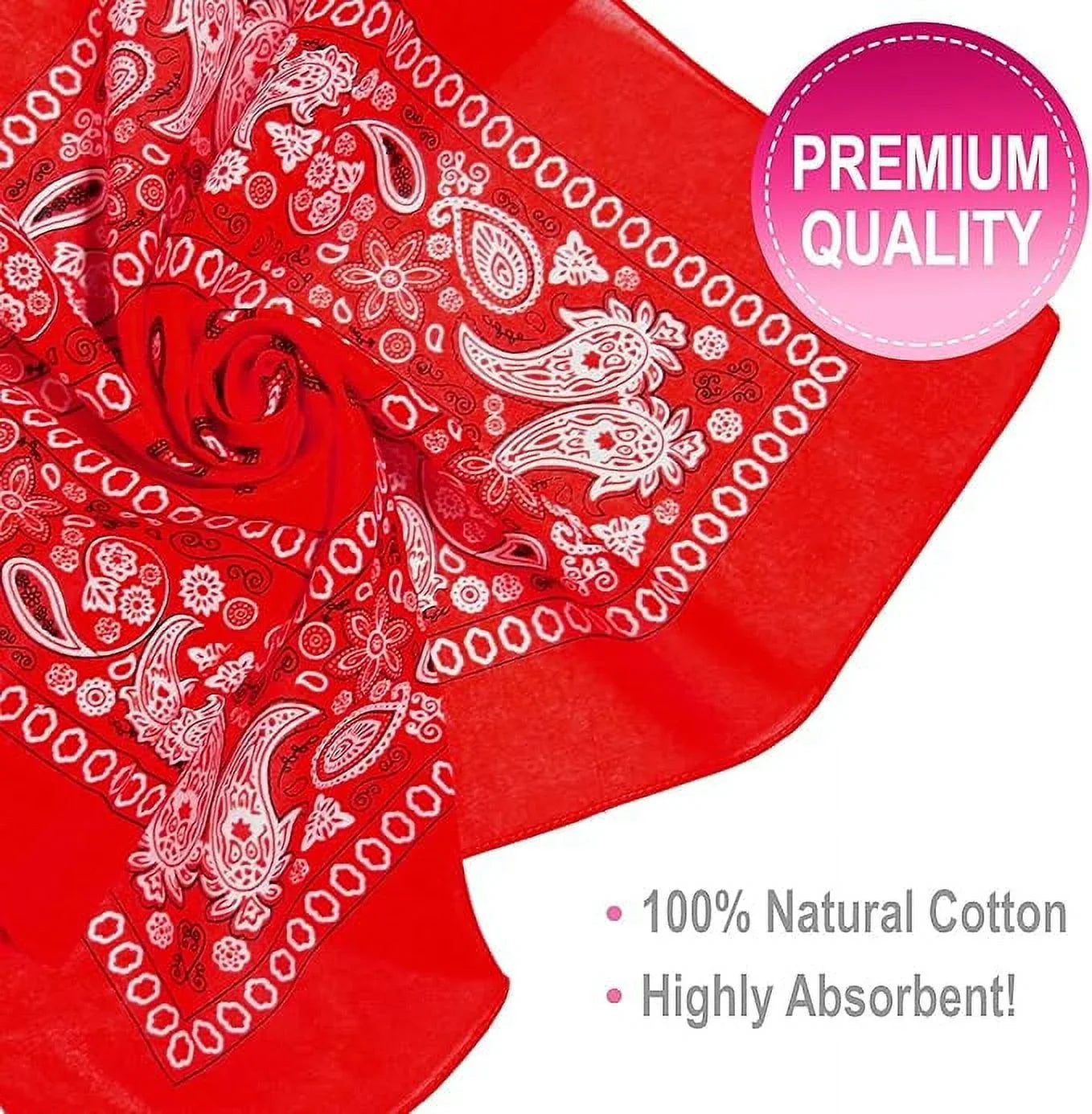 Men Bandana 100% and Women Cotton BASICO Bandanas for