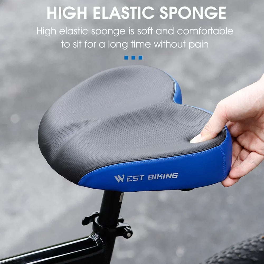 for Aibecy Ergonomic Comfortable Long Distance Design Bike Cushion Widen Riding Shockproof Saddle Thicken Replacement Road