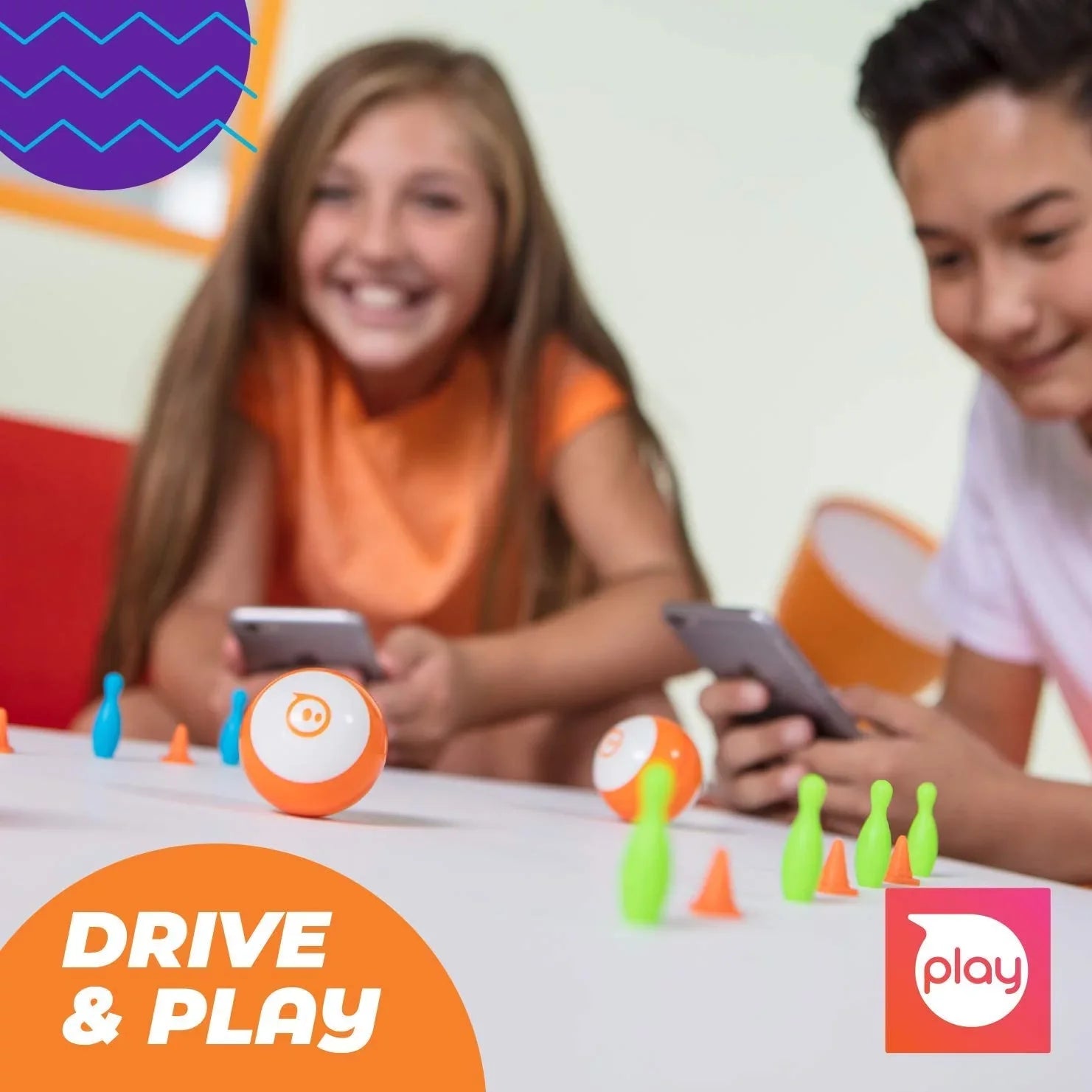 Ball - for Code Toy Drive, Mini & Ages - Play & Kids 8 App-Enabled Sphero App (Red) Educational Game & Robot STEM Up Edu Programmable