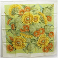 Sunflower Large Ferragamo Pre-Owned Scarf (Like Size Silk New) Women's Salvatore