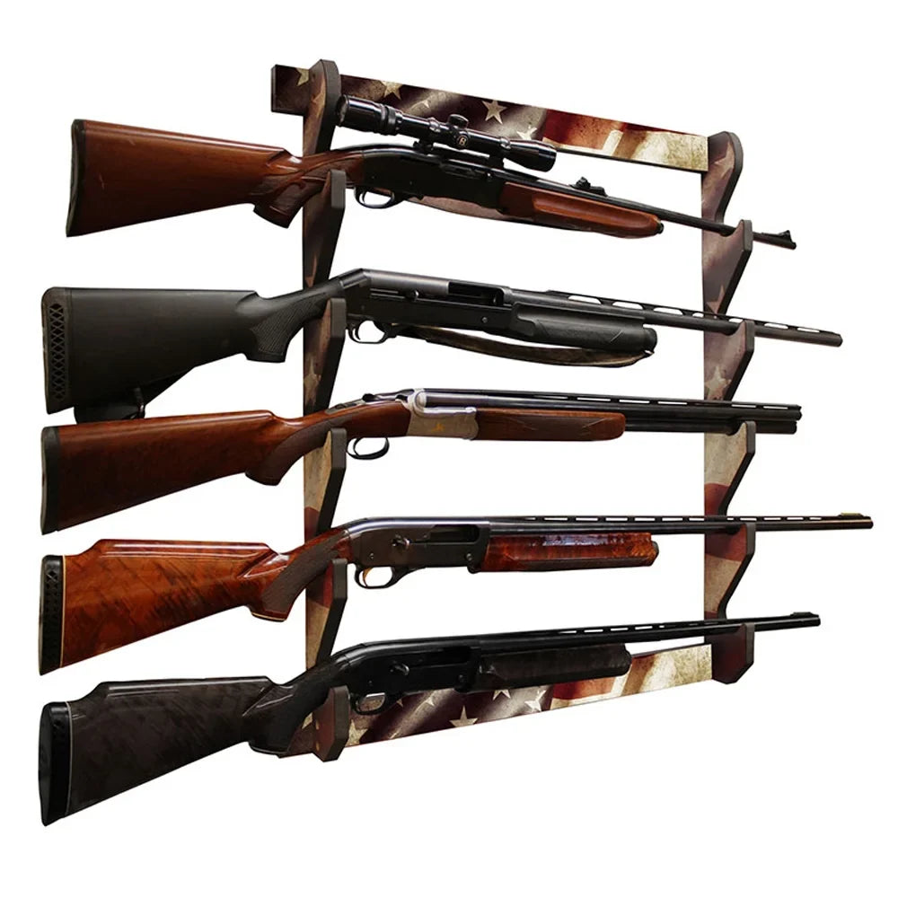 Americana Patriotic 38-4046 Display 5 Gun Creek Creations Rack Rush Storage Wall