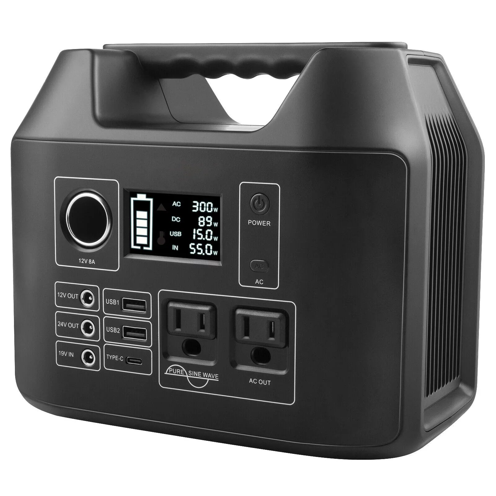 296Wh Station Lithium Generator Portable Sloar Power Battery 80000mAh NEW 300W