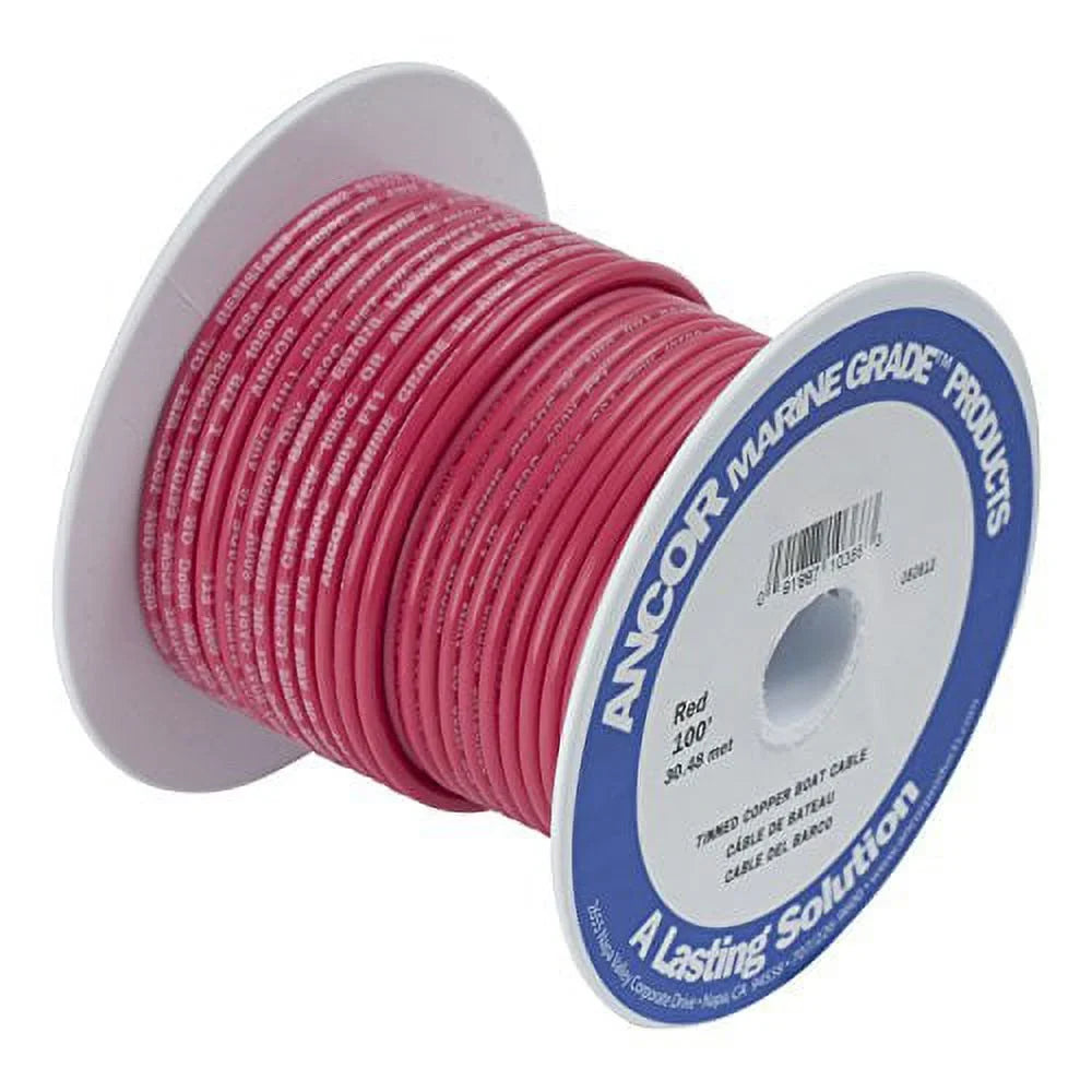 Battery (Red, 6 And Feet, Marine Grade Wire Primary 25 Ancor Awg) Cable