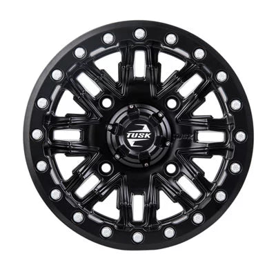 Black For Pro 4/137 Defender HD10 Star Nebo Tusk 2021-2022 + 3.0 14x7 Beadlock Lone Can-Am Matte 4.0 Wheel