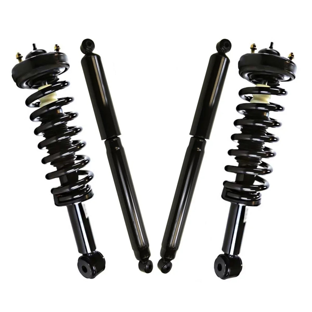 V6 4 V8 Strut 2009 Ford 2013 F-150 Springs 2010 Kit Rear Complete 5.4L 4WD Shock of 3.5L Absorbers Set and Coil 2011 for SUSPKG11001 & AutoShack 3.7L Replacement Front 4.6L 2012