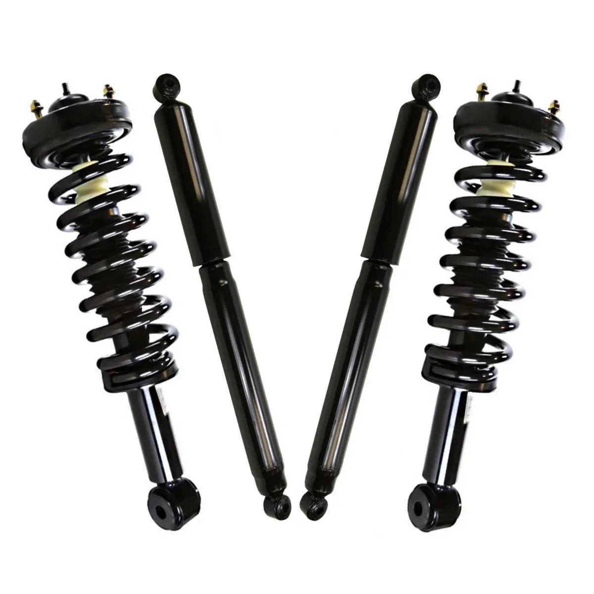 V6 4 V8 Strut 2009 Ford 2013 F-150 Springs 2010 Kit Rear Complete 5.4L 4WD Shock of 3.5L Absorbers Set and Coil 2011 for SUSPKG11001 & AutoShack 3.7L Replacement Front 4.6L 2012