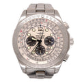 Dial Men's B-2 BREITLING White Watch Steel Automatic Chronograph 44mm A42362