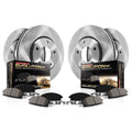 Fits Rotor Stop and Stock Front KOE8359 Sentra Nissan and Power Replacement Rear 2019 Pad Brake Kit