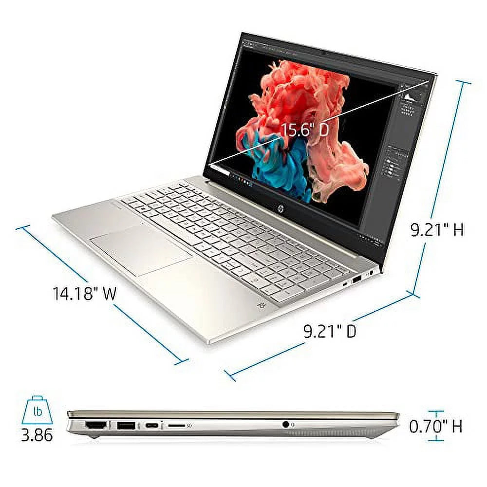 DDR4 WiFi-6 Gen Laptop Xe USB Intel 2TB i5-1135G7 11th Webcam Pavilion 2022 Touchscreen w/ 4-Core Bluetooth FHD HP Home 15.6" SSD 32GB Graphics 11 HDMI Iris Backlit Windows 32GB Keyboard NVMe