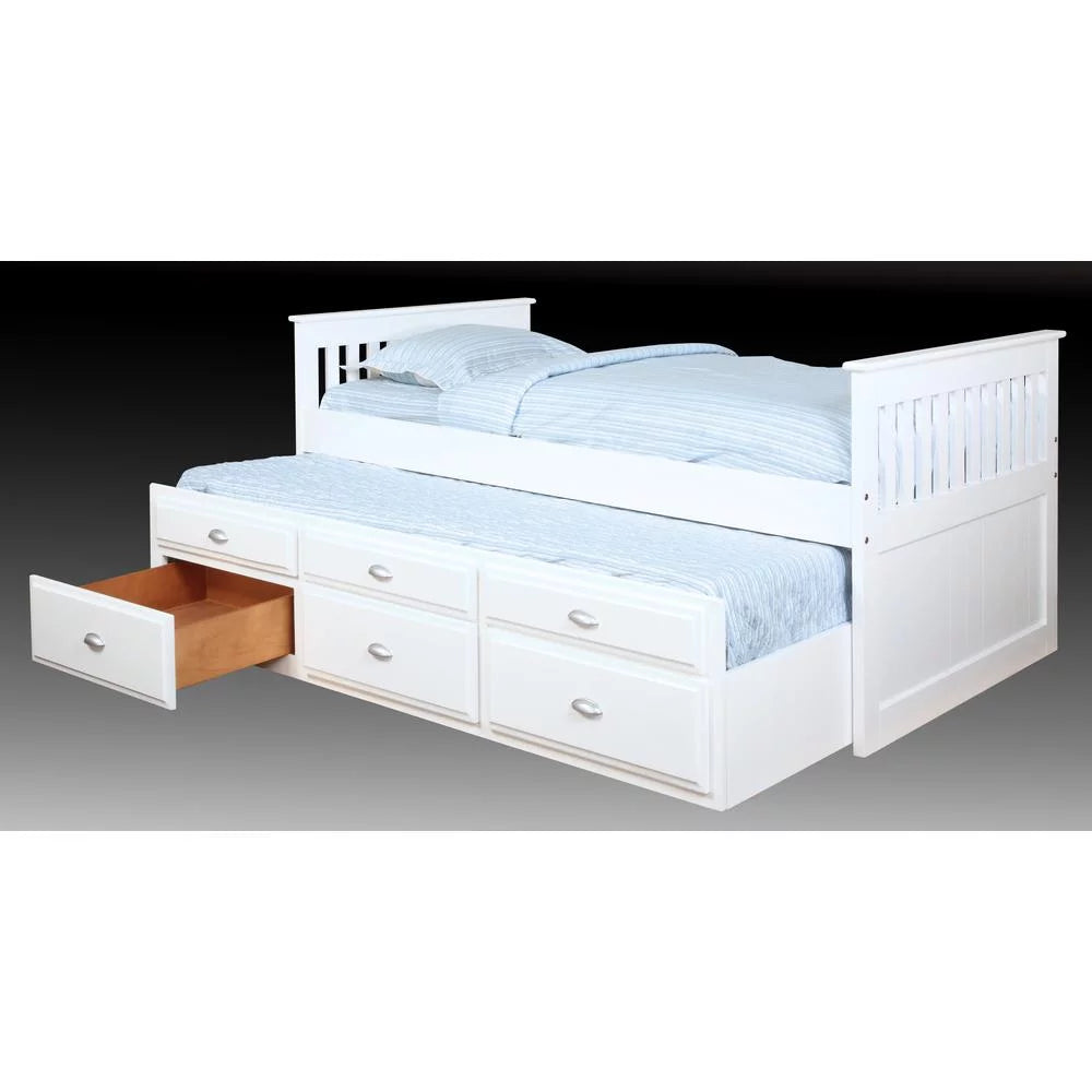 Logans Bed- Bernards White Captain'S