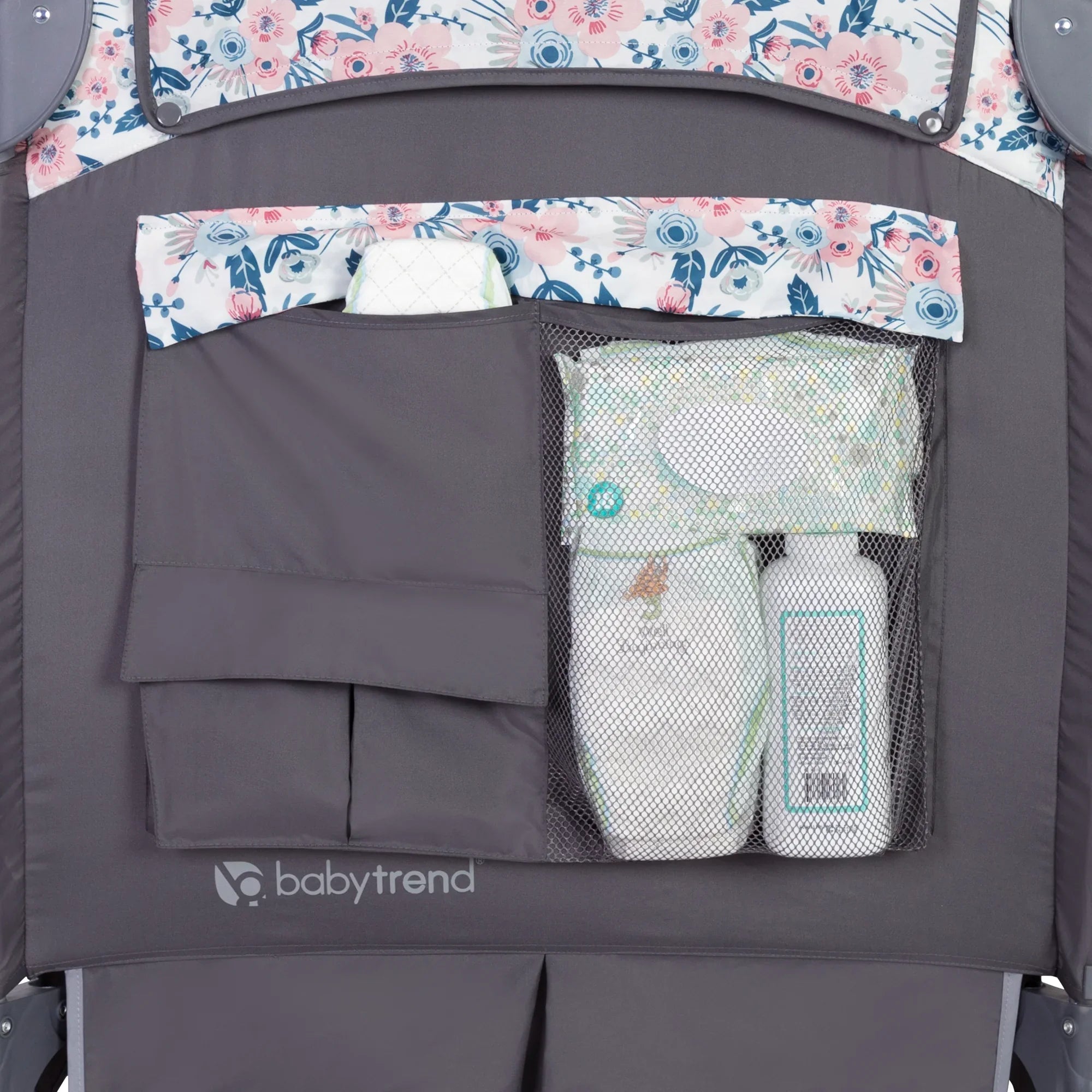 Center – Baby Deluxe Trend Playard II Bluebell with Bag Pink Travel Nursery