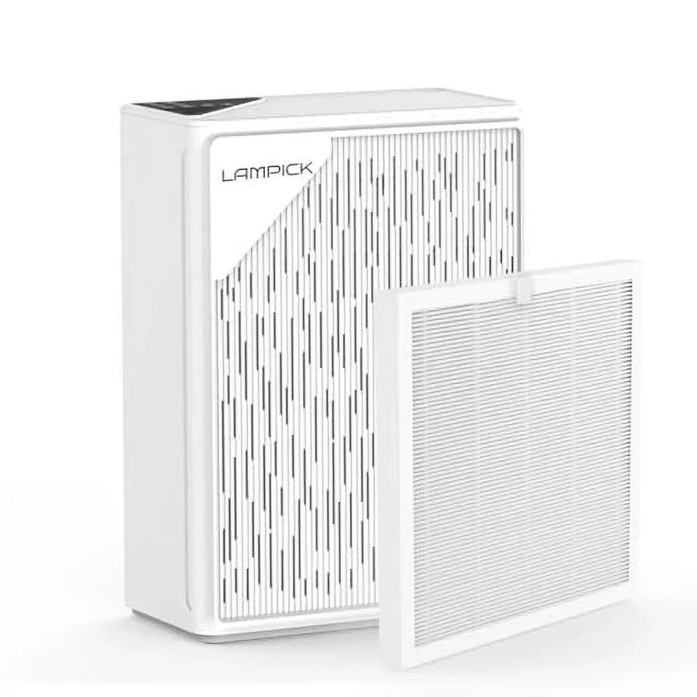 HEPA 99.97% 1076 LAMPICK up Pet Cleaner to Purifier Sq Filter, Air with ft, Remove Smoke Air Hair of