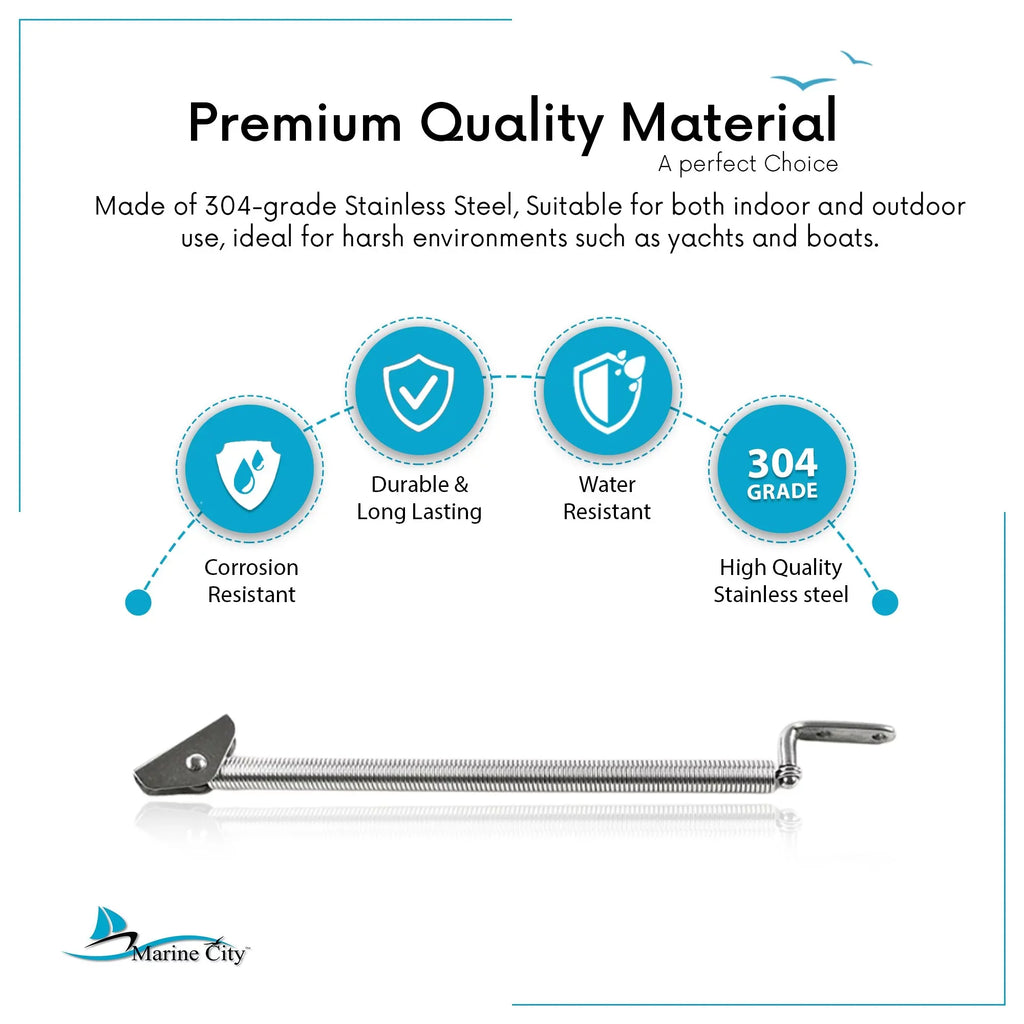 inches Stainless-Steel Adjuster L-Shape and Spring Marine inches with inches 8-1/4 Length: U-Bolt City Hatch or 8-1/4 10-1/4 Plate