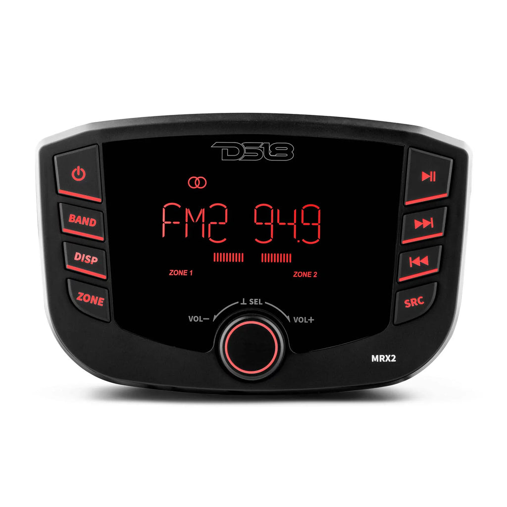 Lights, DS18 Zones, RGB Round Headunit with Marine HYDRO 2 and MRX2 Bluetooth