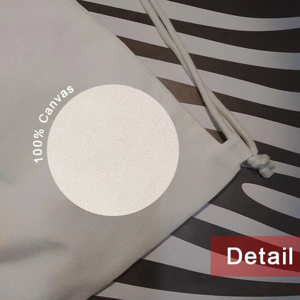 Language Mesh Culture Restaurant Shopping Drawstring Canvas Backpack Bag Sense Reusable Common English
