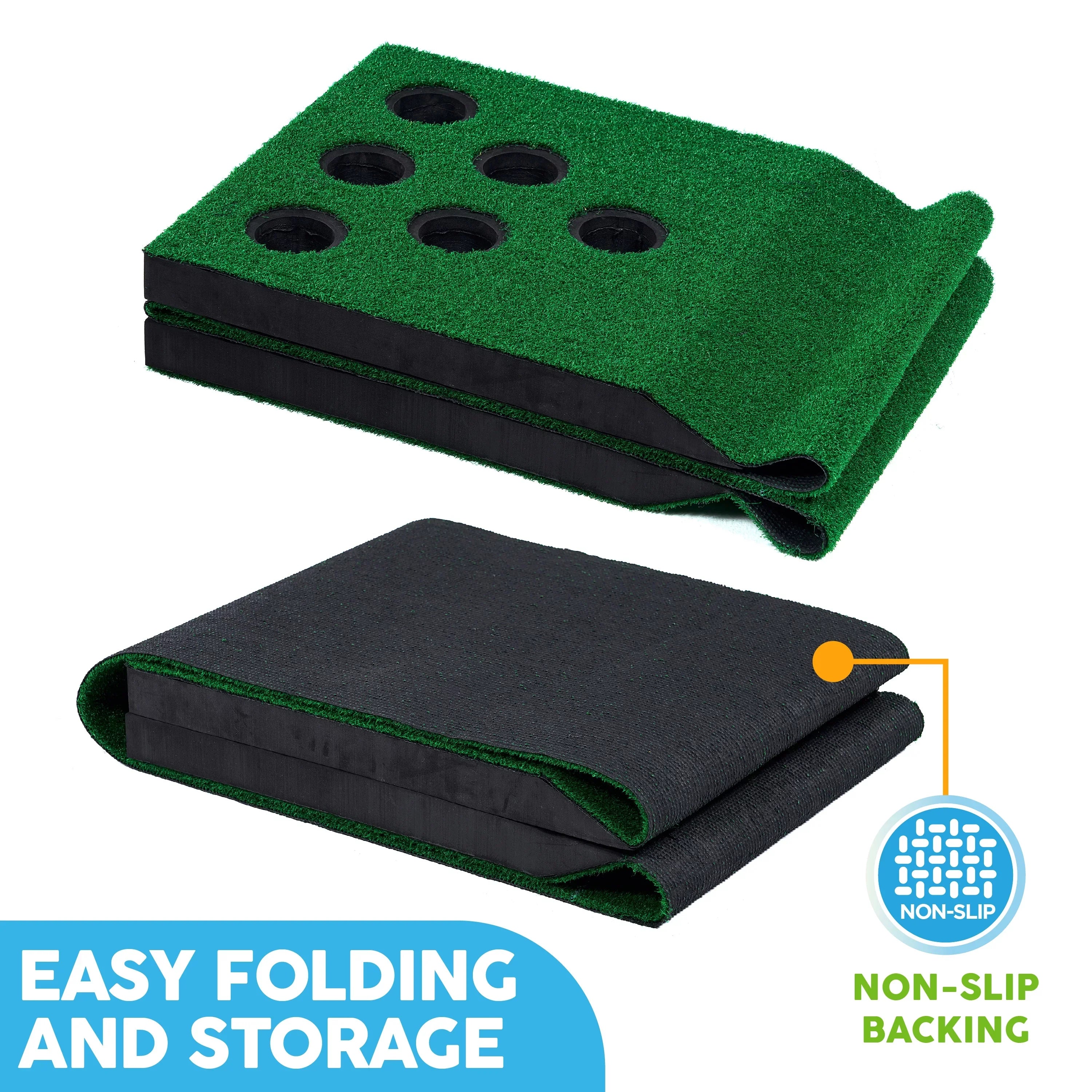 Game Sky and Mat Lawn Big Putting Hitting Golf Green