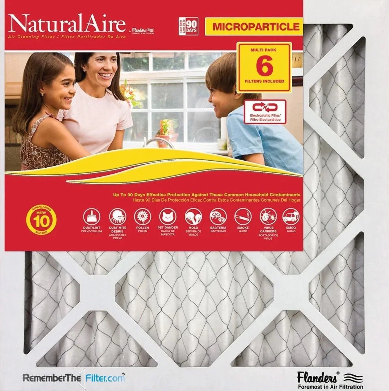 Microparticle MERV 85256.01235235 (6 pack) NaturalAire Filters 10 23.5x23.5x1