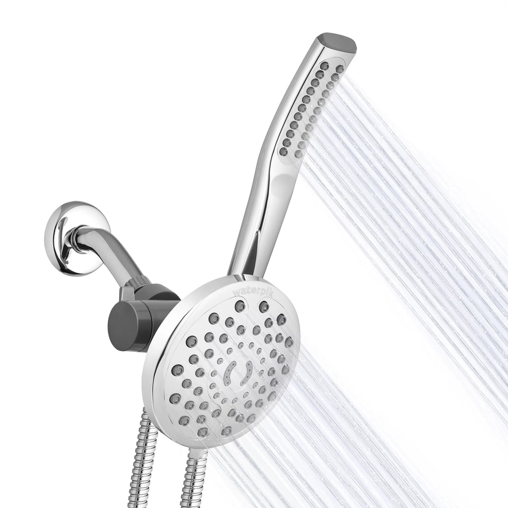 Shower Waterpik Chrome, Spa Massage, Combo with PowerWand XIB-633E-SBX-183ME PowerPulse