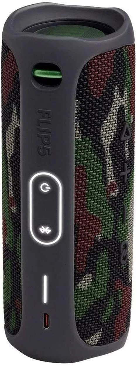 Waterproof with Protective Flip 5 Bluetooth Speaker Case Carrying (Camo) Hardshell Bundle Wireless JBL Portable