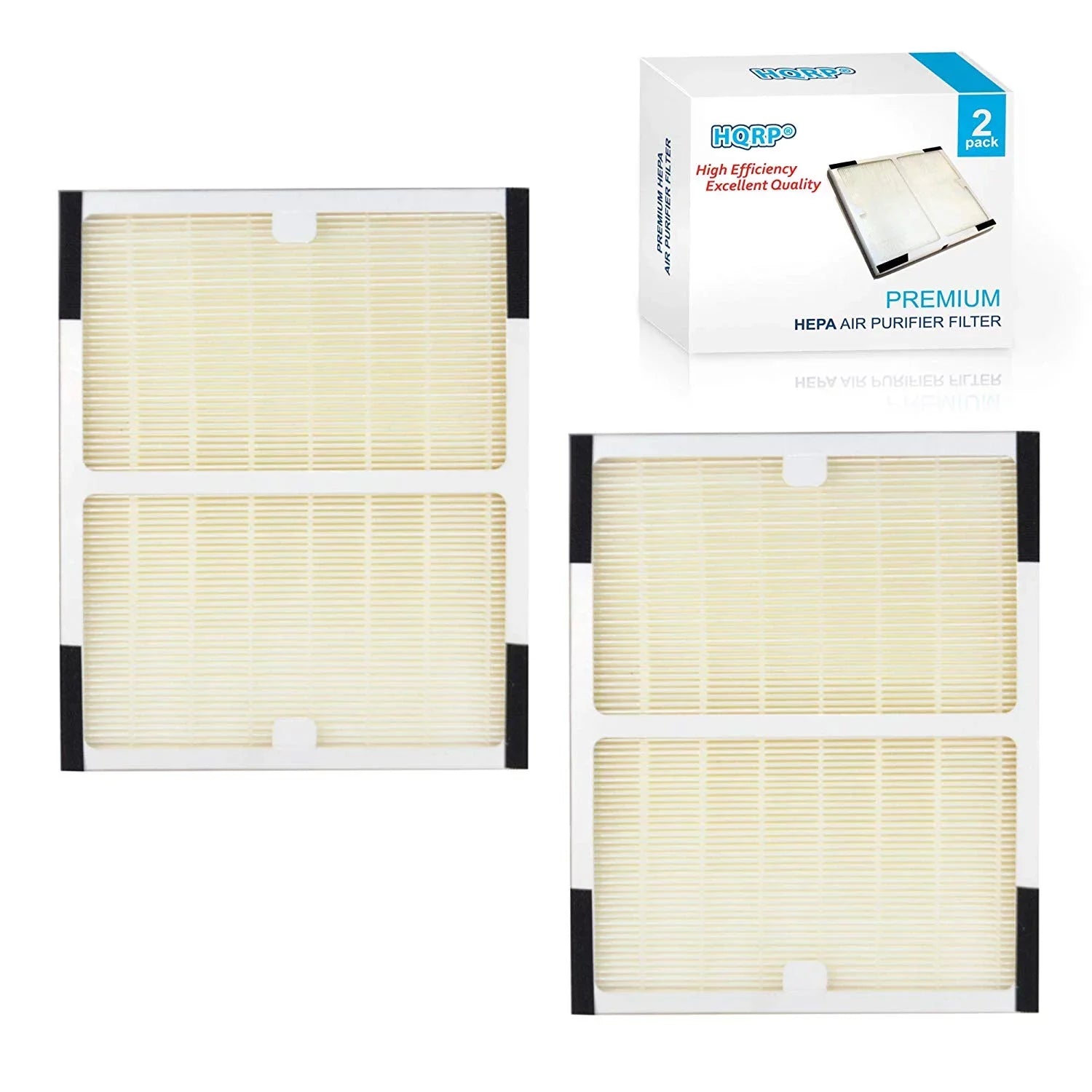Filter for 2-Pack IAP-10-100 IAFH100A / IAP-10-150 Filter Air A HEPA 0412564 / Idylis Fits HQRP Purifiers Idylis IAPC-40-140 IAF-H-100A